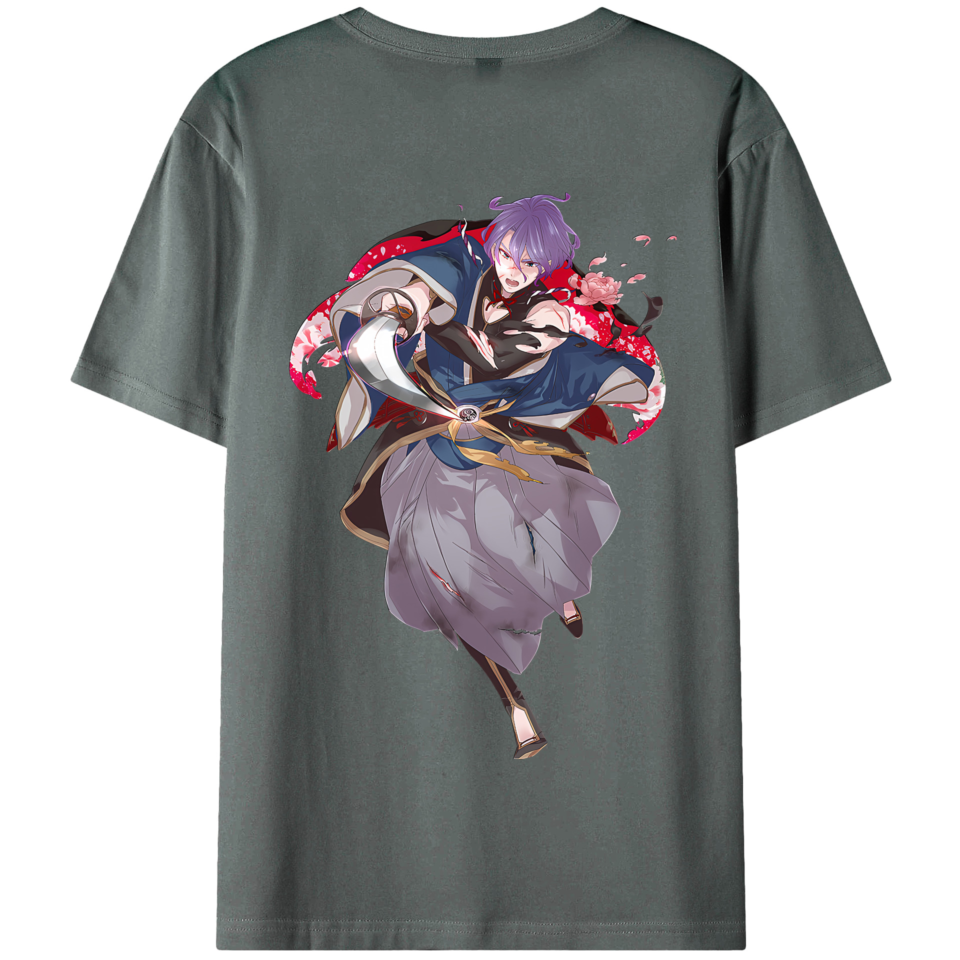 （画像用） 刀剣乱舞 Touken Ranbu 綿100％半袖Tシャツ（背面プリント）
